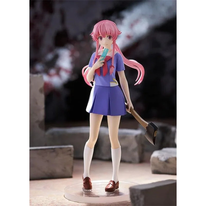 Original GSC Pop Up Parade Future Diary Pop Up Parade Yuno Gasai Yuno Gasai Limited Ver. Anime Figures Model Customized Gifts