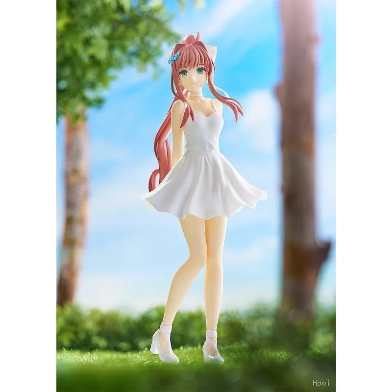 In Stock Original GSC POP UP PARADE Monika White Dress Ver. in Stock Anime Action Figures Model Toys Gift Collection