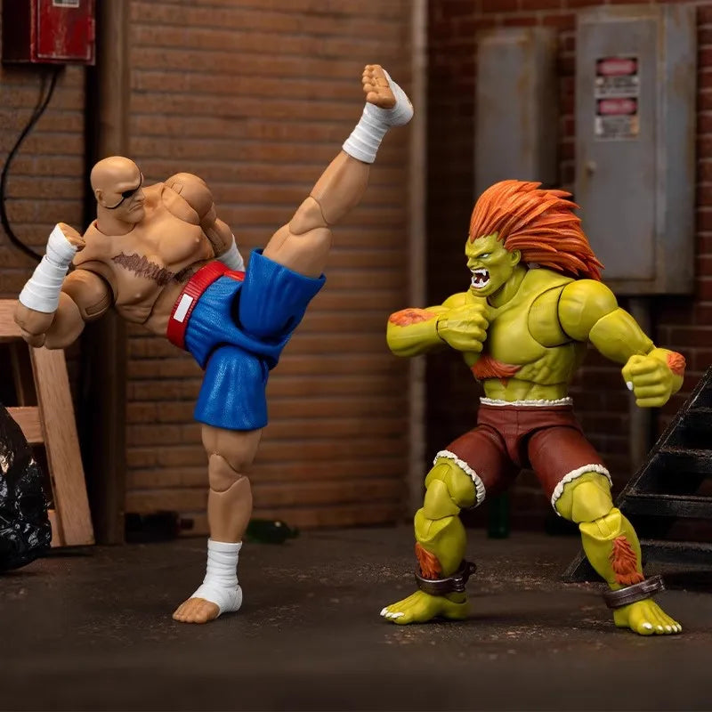 Jada Street Fighter 6 Blanka Sagat Vega Figure Action Model Toy Anime Street Fighter Figurine Doll Collect Ornament Gift Custom