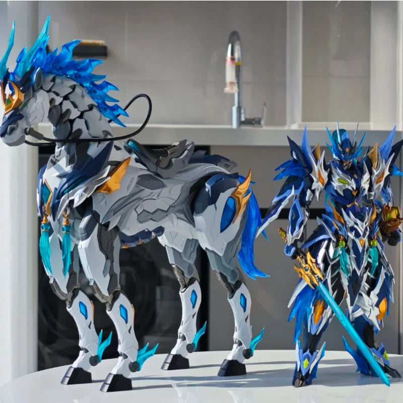 Motion Drive Zhao Yun With Mount Alloy Skeleton Super Articulated DIY Assembly Robot Model Toy Handmade Collectible Figures