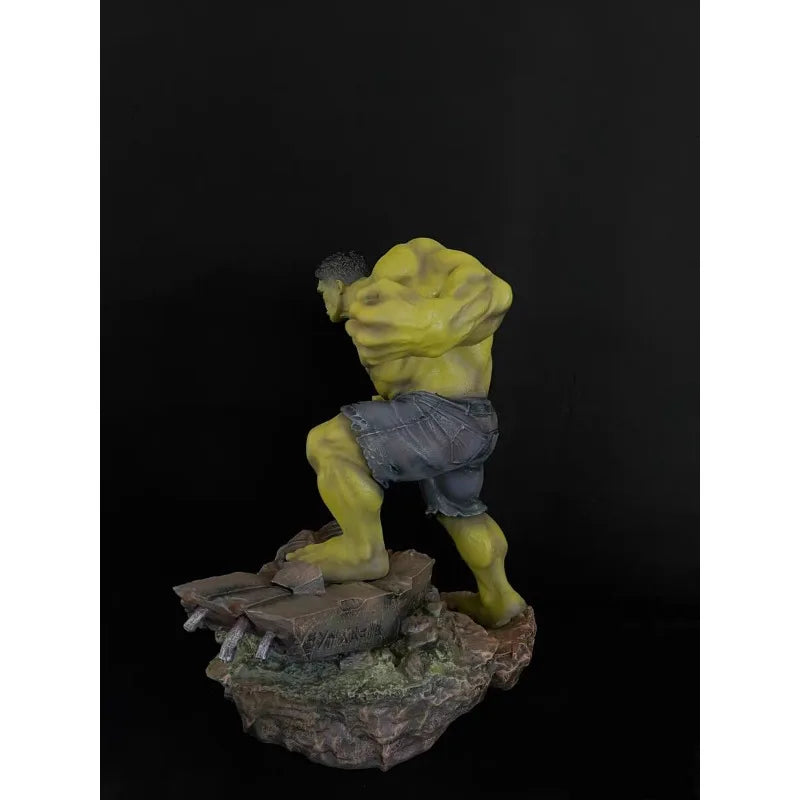 50cm Marvel Comics Figure Robert Bruce Banner Hulk Large Resin Anime Collection Model Desktop Ornament Decorations Children Toys