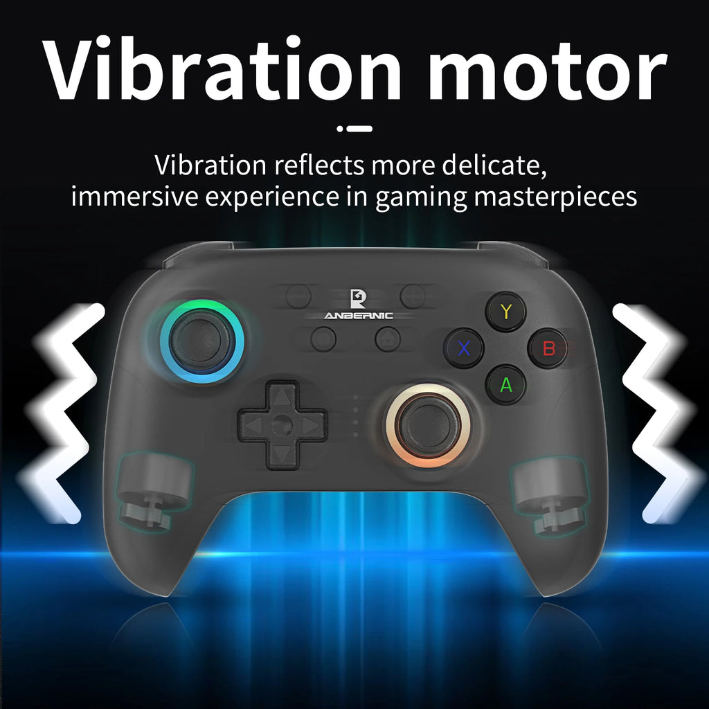 ANBERNIC RG P01 Retro Games Controller Bluetooth Wireless Wired Gamepad Hall Effect Joystick/Hall Triggers Joystick For PC Steam