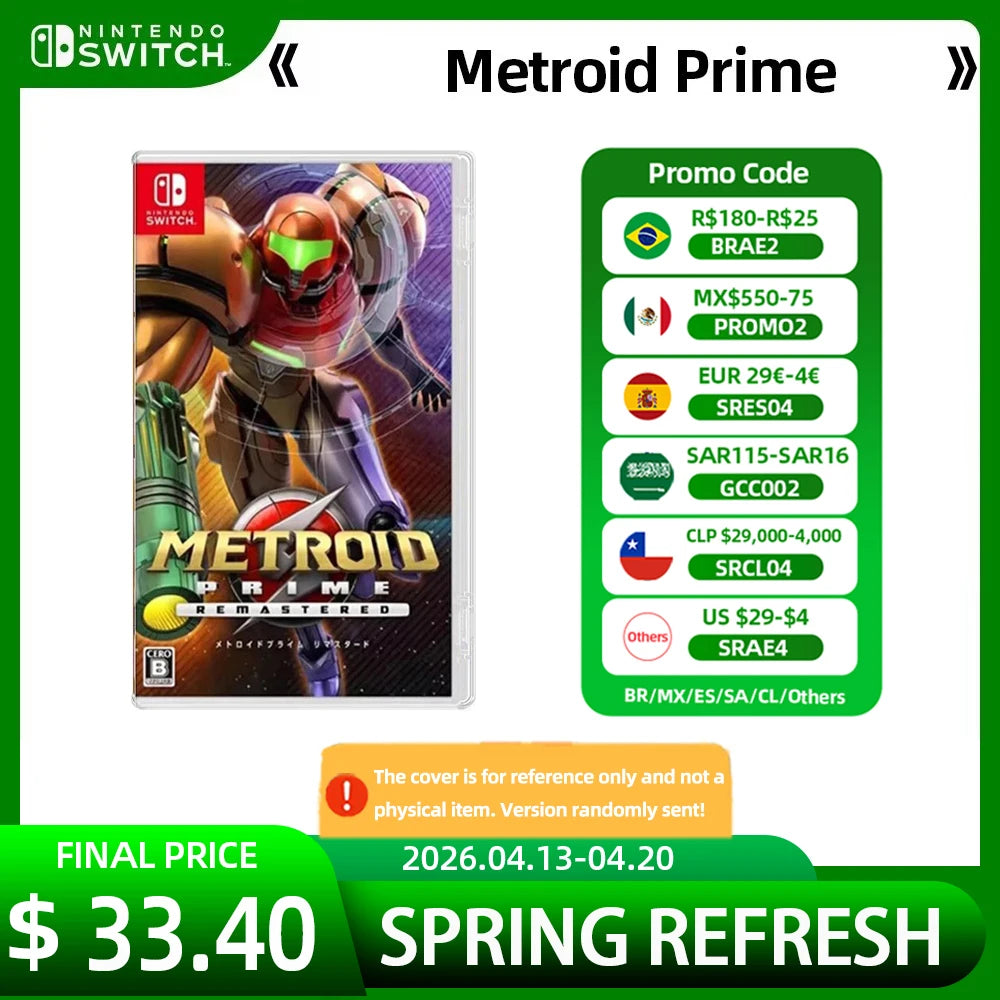 Metroid Prime Remastered Nintendo Switch Game Deals Physical for Nintendo Switch OLED Lite Game Console