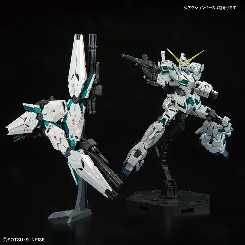 Bandai Original RG THE GUNDAM BASE LIMITED RX-0 UNICORN GUNDAM FINAL BATTLE VER. SPECIAL COATING Anime Action Figure Assembly