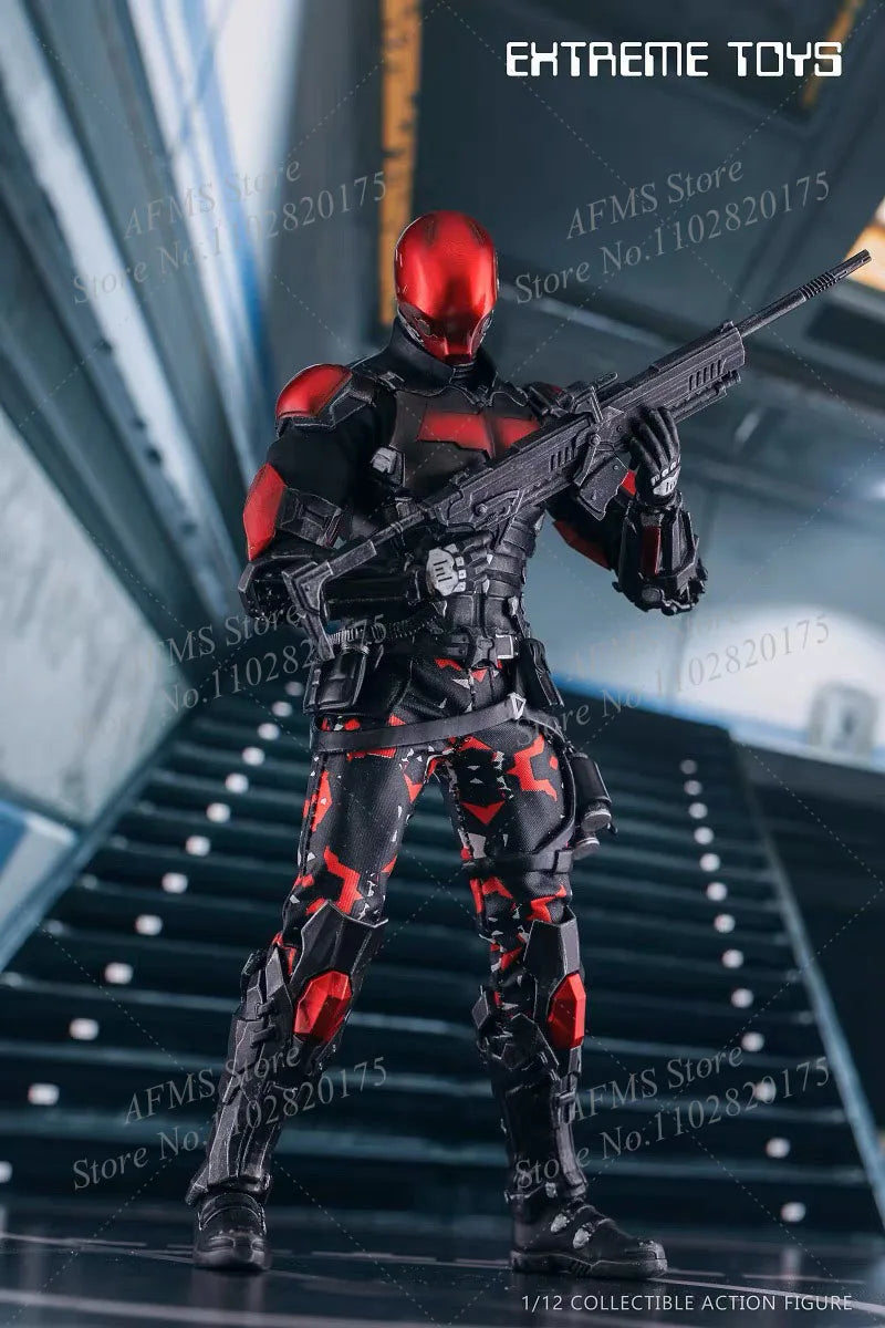 EXTREME TOYS EX001 EX002 1/12 Scale Men Soldier Batman Arkham Knight Full Set 6Inch Action Figure Collectible Figure Body
