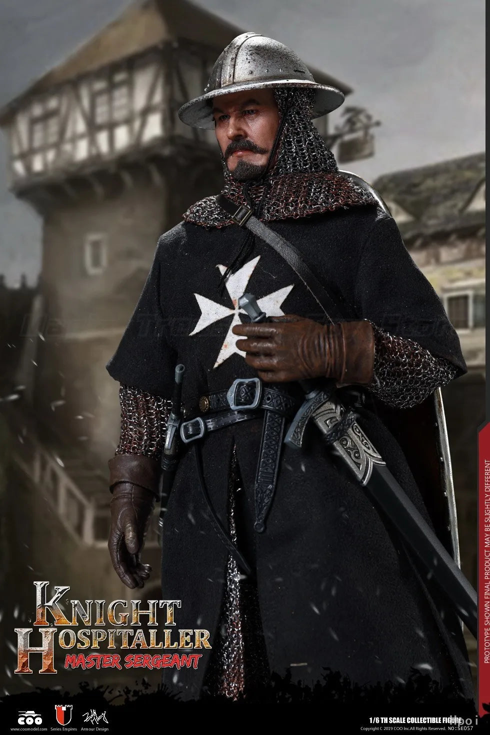 【In Stock】Original COOMODEL 1/6 Scale Empire Series Hospital Knight Sergeant Ornaments Collection Artwork