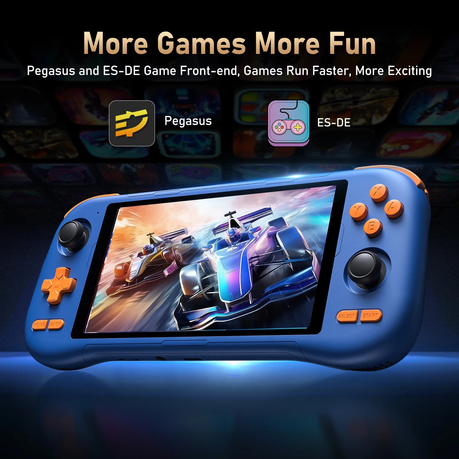 BOYHOM K56 Handheld Game Console 5.5-inch large screen,android 14,downloading games from the Google Store
