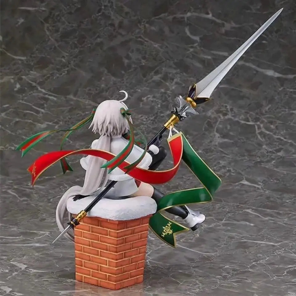 22 см Fate/Grand Order Фигурки от играта Жана д'Арк Фигура Жана д'Арк Alter Lily Фигурка Колекция Статуя Модел Орнамент Играчка Подарък