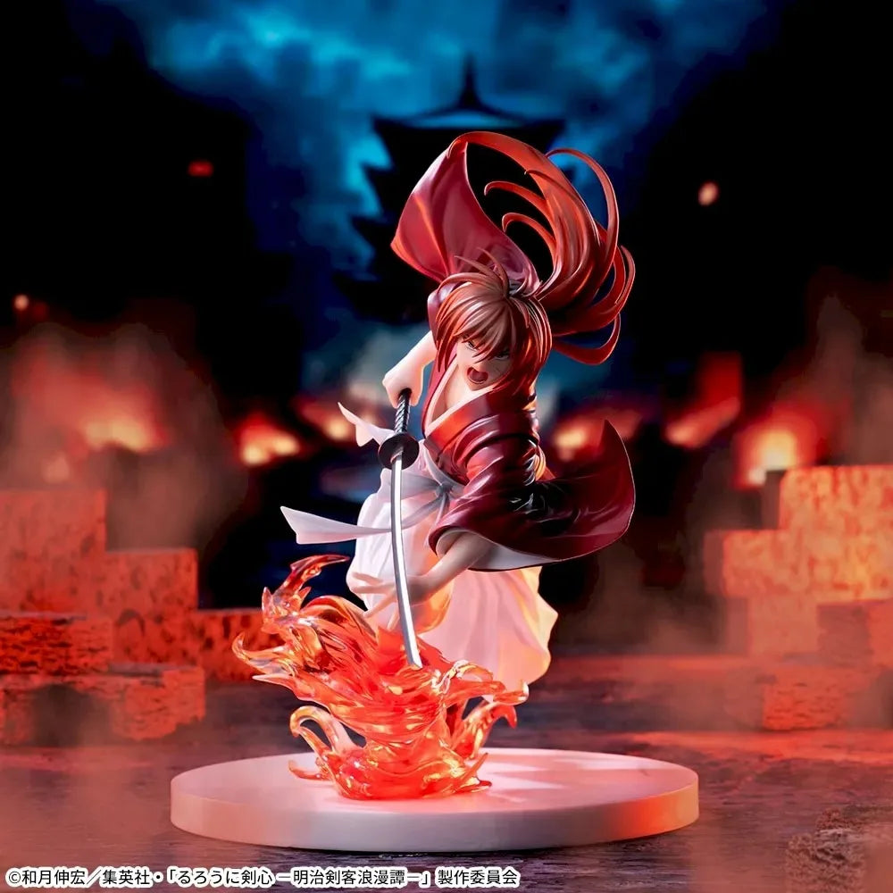 In Stock SEGA Original Genuine Anime Rurouni Kenshin Himura Kenshin Luminasta 15cm Collections Model Toy Figures Birthday Gift