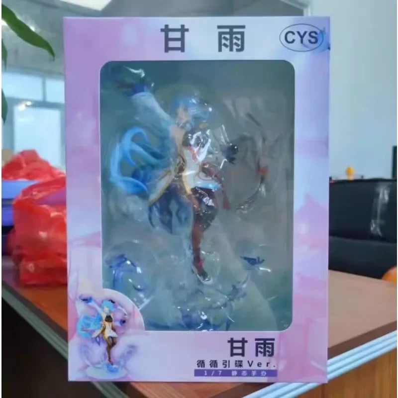 Mobile Game Furina Anime Ganyu Beautiful Girl Genshin Impact Figures Hu Tao Action Figure PVC Collection Birthday Decoration Toy