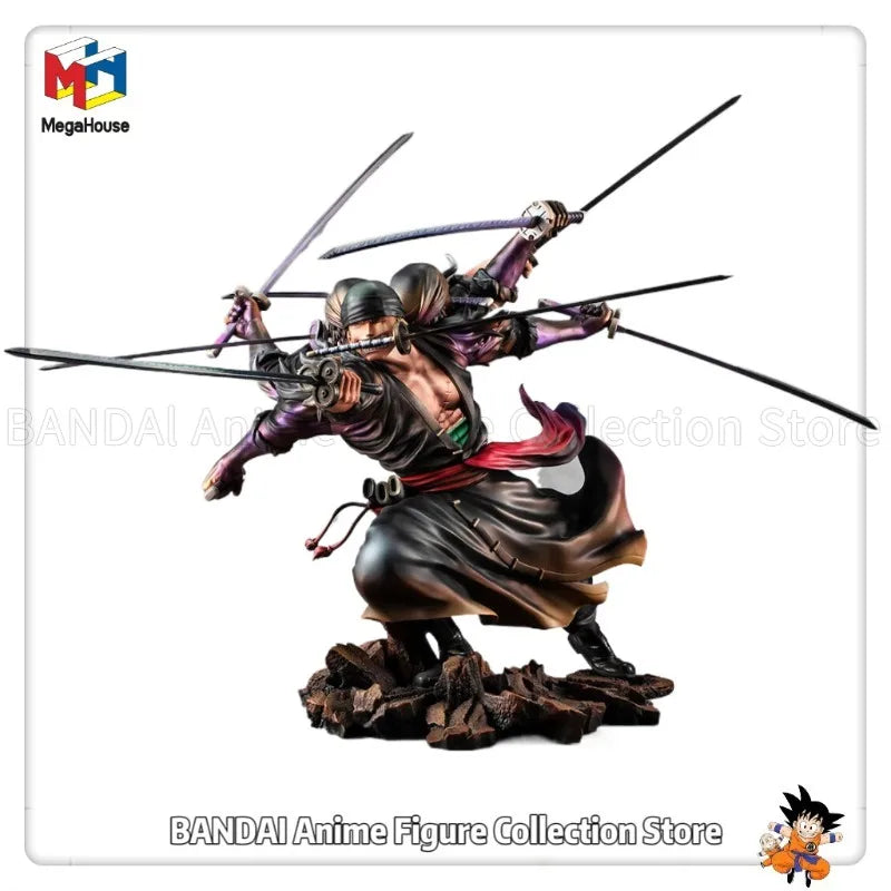 Original MegaHouse Portrait of Pirates ONE PIECE “WA-MAXIMUM” Roronoa Zoro Ver. Ghostly Nine-biting Flow "Asura"Anime Characters