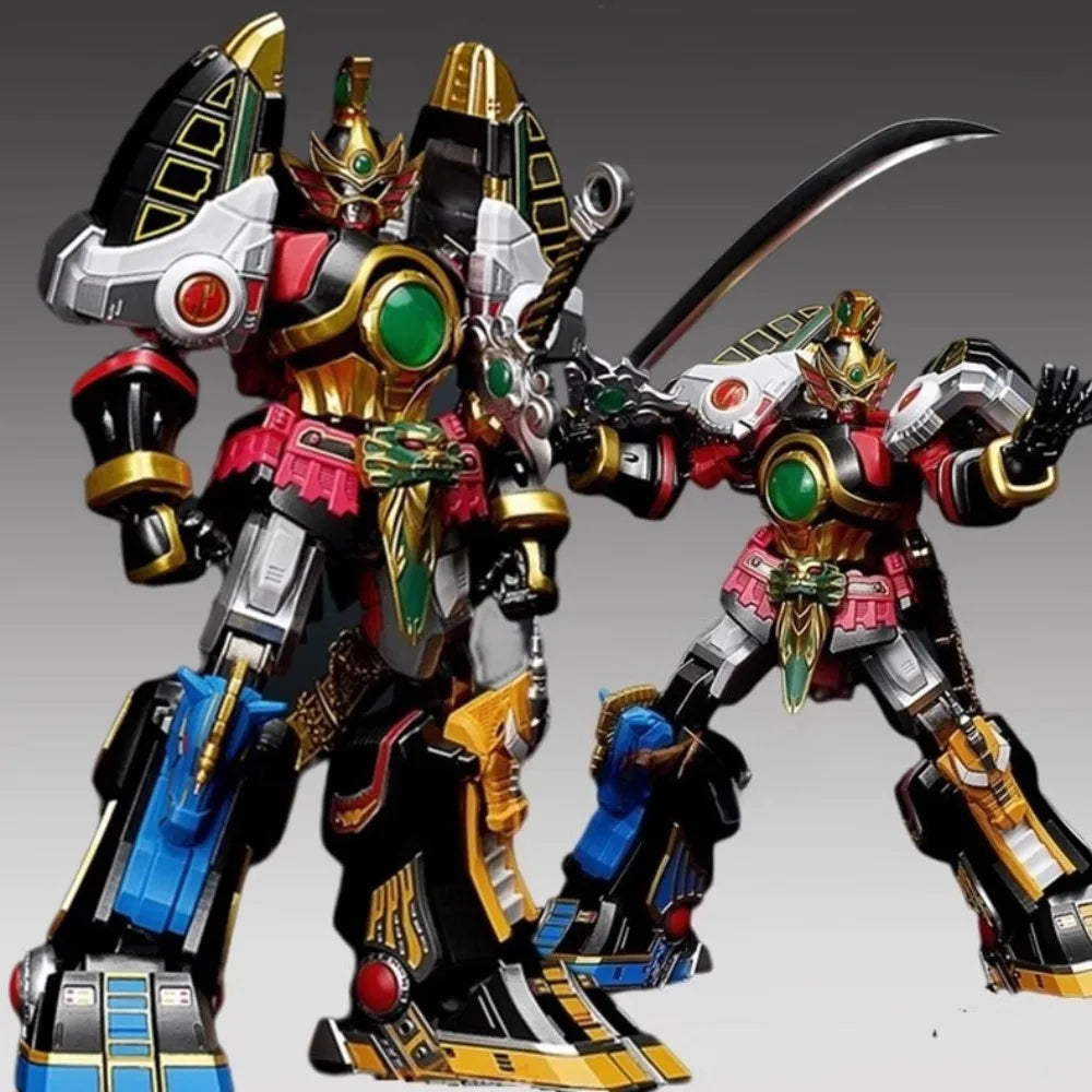 In Stock Rangers Thunderzord Raptorzord Action Figure Alloy Finished Movable Doll