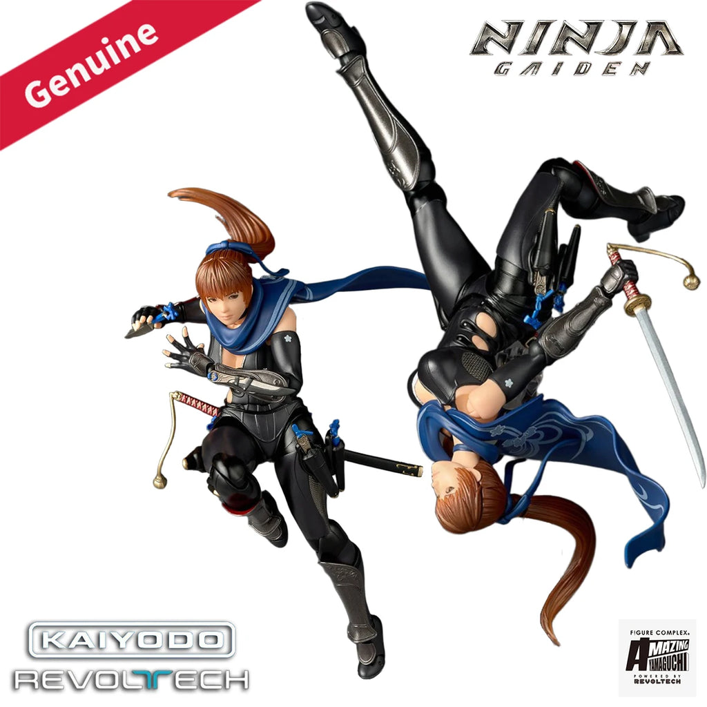Original Genuine Kaiyodo Action/Dolls Amazing Yamaguchi Revoltech (NR086) Ninja Gaiden 3: Razor's Edge Kasumi H=150mm Figure Toy