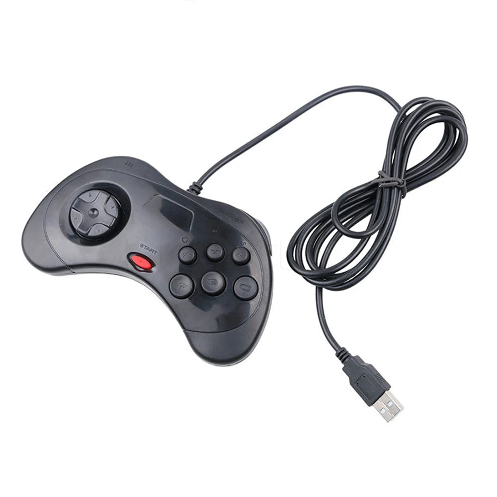 USB Classic Game Controller Gamepad Joypad Wired Gamepads For Sega Saturn System Style for PC