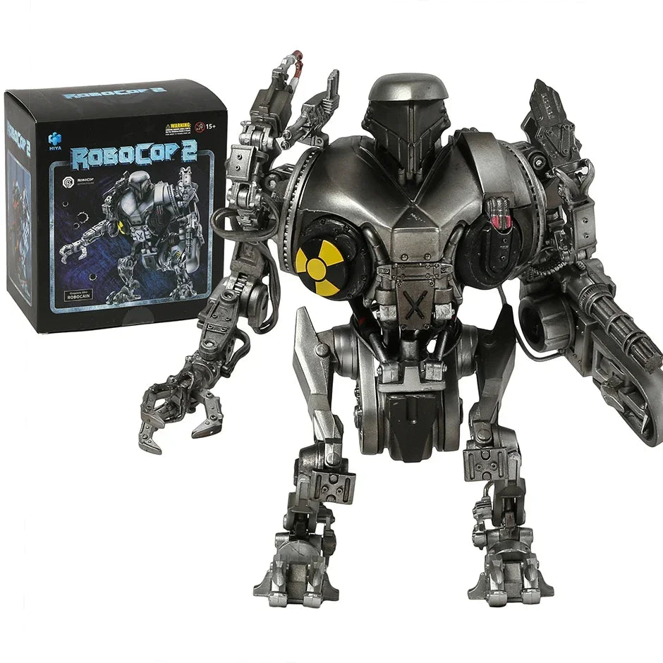 Hiya Toys ROBOCOP 2: Battle Damage RoboCain 1:18 Scale 5 Inch Action Figure Anime Model Toys for Boys Gifts Original Box