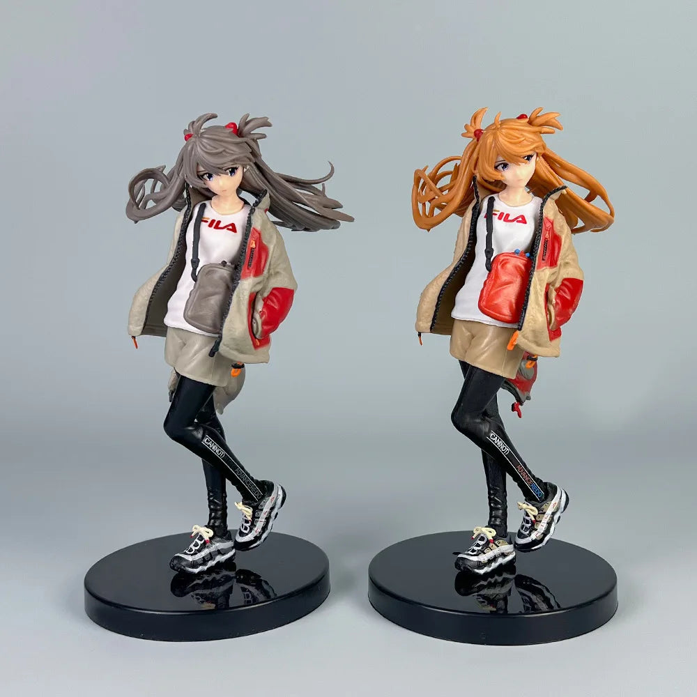 Anime Evangelion Asuka Anime Action Figure Model Gifts Collectible Figurines for Kids Desktop Decoration