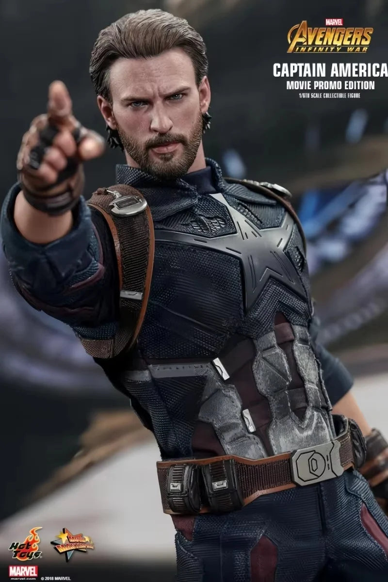 Hot Toys Captain America Steve Rogers Action Figure 1/6 Avengers Anime Figure MMS480 Statue Deluxe Edition Model Collection Toy