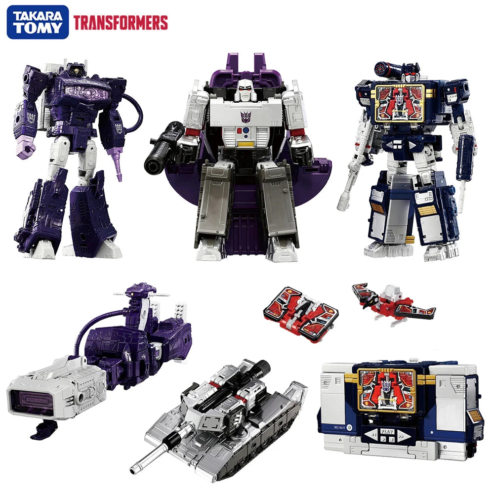 [In-Stock] Transformers Dramatic Capture Autobot Set Official Reveal (Optimus Prime, Jazz, and Mainframe) 3-Pack Figure Toys