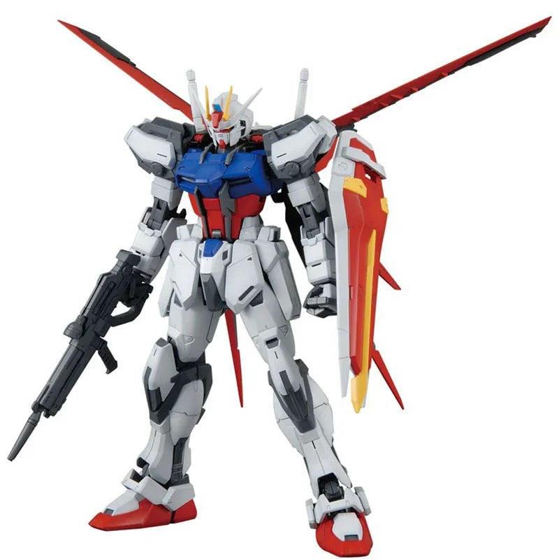 Bandai Genuine Gundam Model Kit Anime Figure MG 1/100 Aile Strike Gundam RM HD2.0 Action Figures Collectible Toys Gifts for Kids