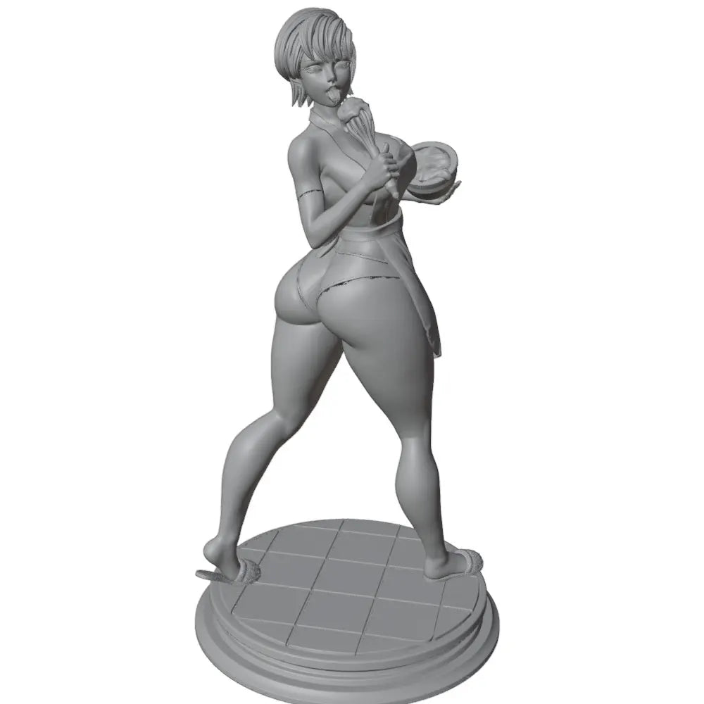 1/24 Sexy Girl Resin Model Kits Unassembled And Unpainted GK Miniature 3D Printed Gray Model Figurine DIY Doll Collection