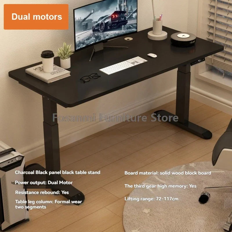 Customizable Electric Adjust Height Office Desk with Display Wide and Sturdy Computer Table
