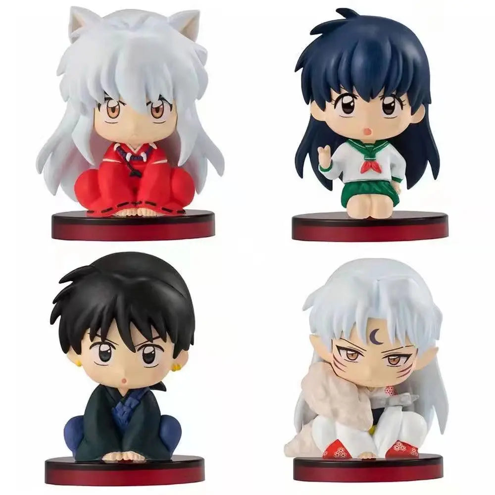 20cm Anime Inuyasha Figure Inuyasha Kikyō Sesshoumaru Higurashi Kagome PVC Action Figure Model Toys Collectible Model Toy Gift