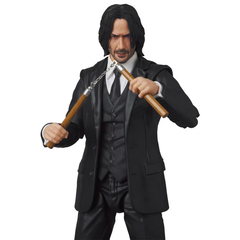 16CM MAFEX 212 John Wick:Chapter 4 Killer God John Wick  Anime Handmade Action Figures Desktop Case Decoration Ornament Gift