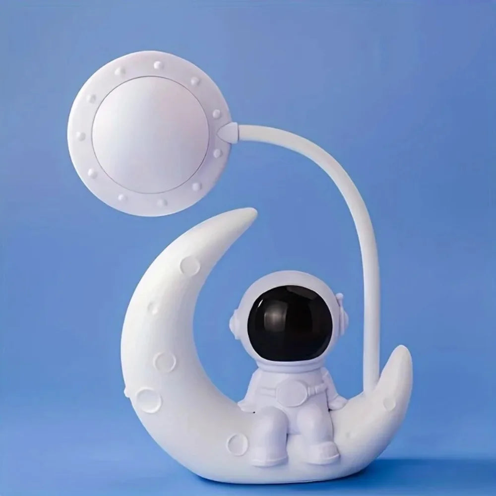 Creative Moon Astronaut Nightlight, LED Small Desk Lamp For Bedroom Decoration, Christmas Gift  neon sign  night light