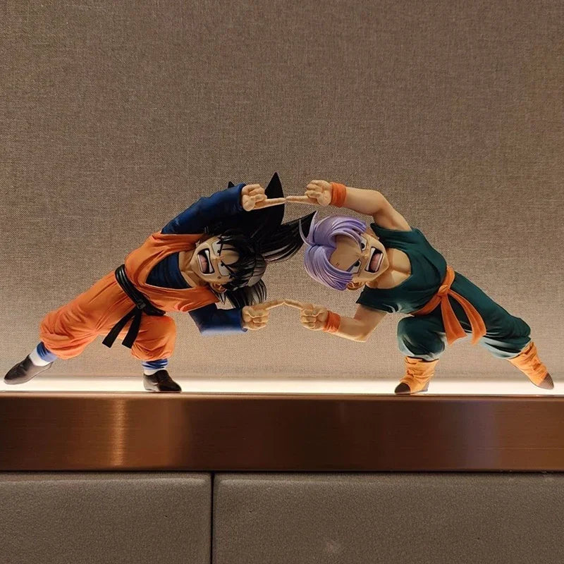 Dragon Ball Figuren Gotenks Trunks Kombinierte Körper-Actionfiguren PVC Anime-Kollektion 10 cm Modellspielzeug Peripherie-Ornamen-Geschenke