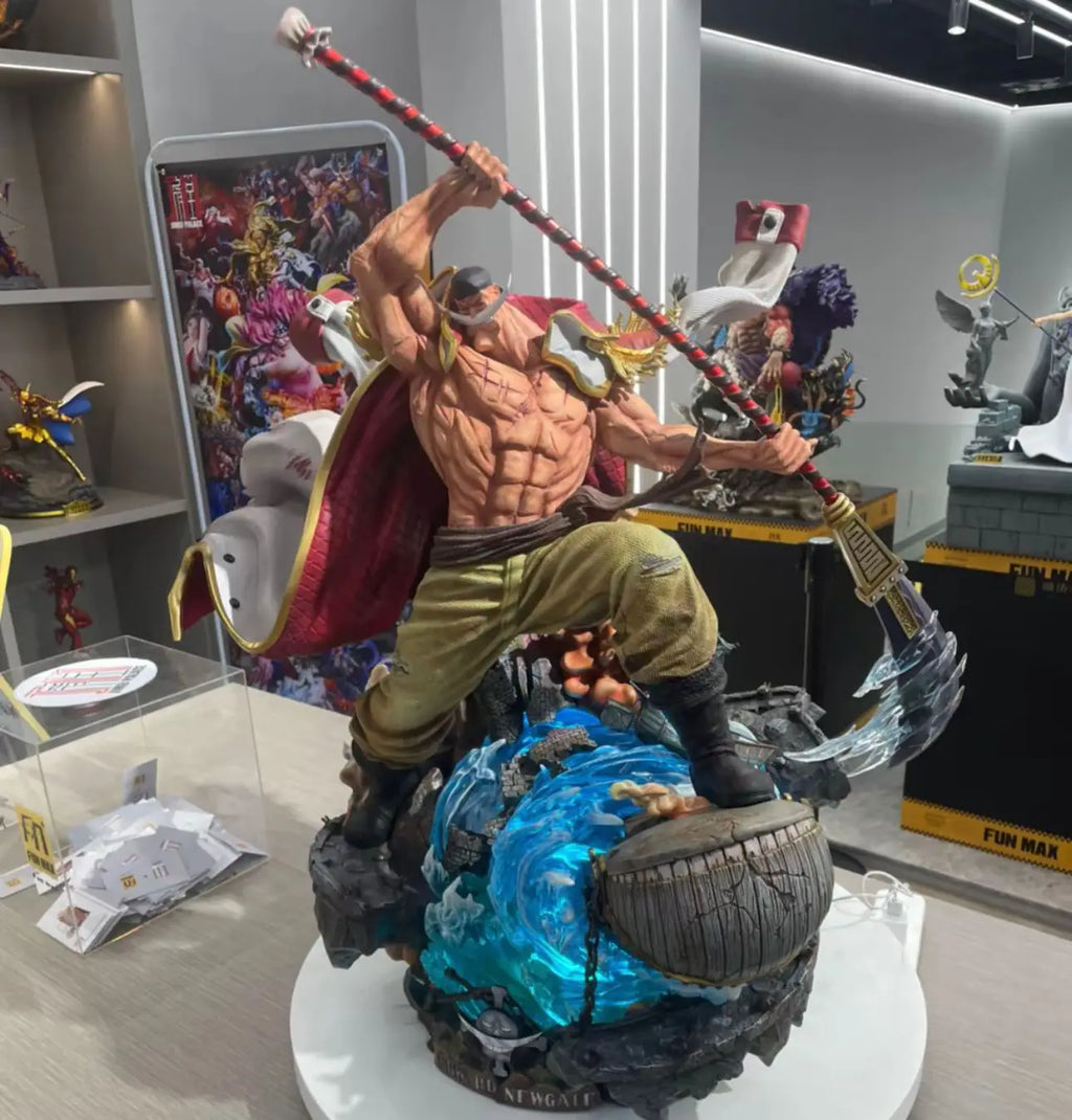 One Piece 41cm Anime Figure Edward Newgate Pvc Decisive Battle on Top Collection Desktop Ornament Decoration Children Gift Toys