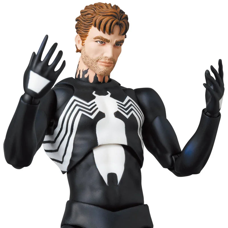 100% In Stock Original Mafex No.147 MAFEX SPIDER MAN BLACK COSTUME COMIC Ver. Anime  Action Collection Figures Model Toys