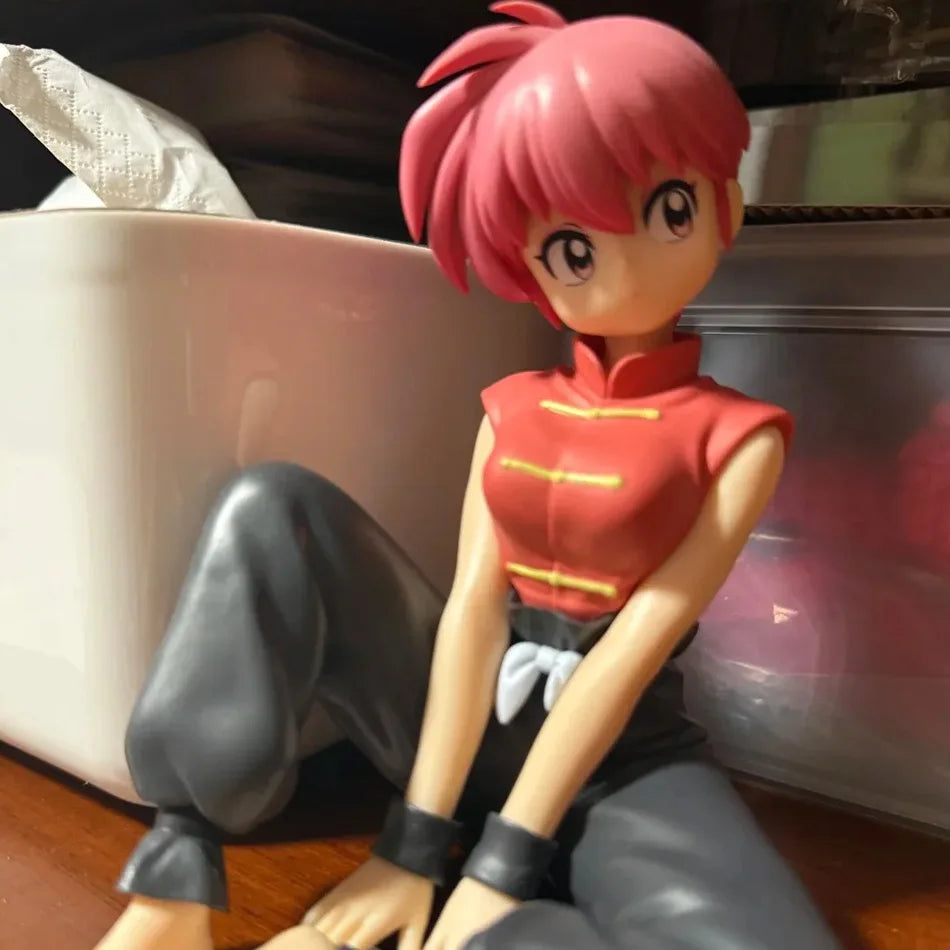 Original BANDAINAMCO BANPRESTO Ranma 1/2 Relax Time Shampoo Tendou Akane Ranma PVC Figure Model Collector Figurine Toys Gift