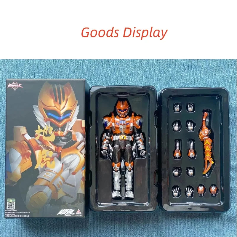 Genuine Armor Hero: Legend Of Light And Shadow Ainme Figure Earth Tiger Hero Action Figure Toy Gift