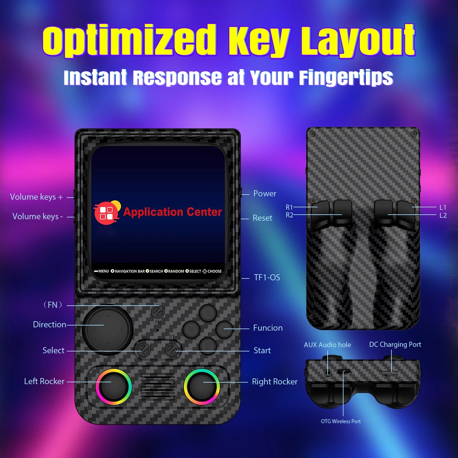 AISLPC R36T MAX Retro Handheld Game Console EmuEMEC System 20000+Games 4.0'' IPS Screen Supports 5G Portable Pocket Video Player