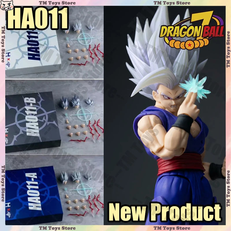 Air&HM CUSTOM HA011 Dragon Ball Gohan Anime Action Figure Son Gohan Head Sculpture Collectible Model Kit Head Sculpt Toys Gifts