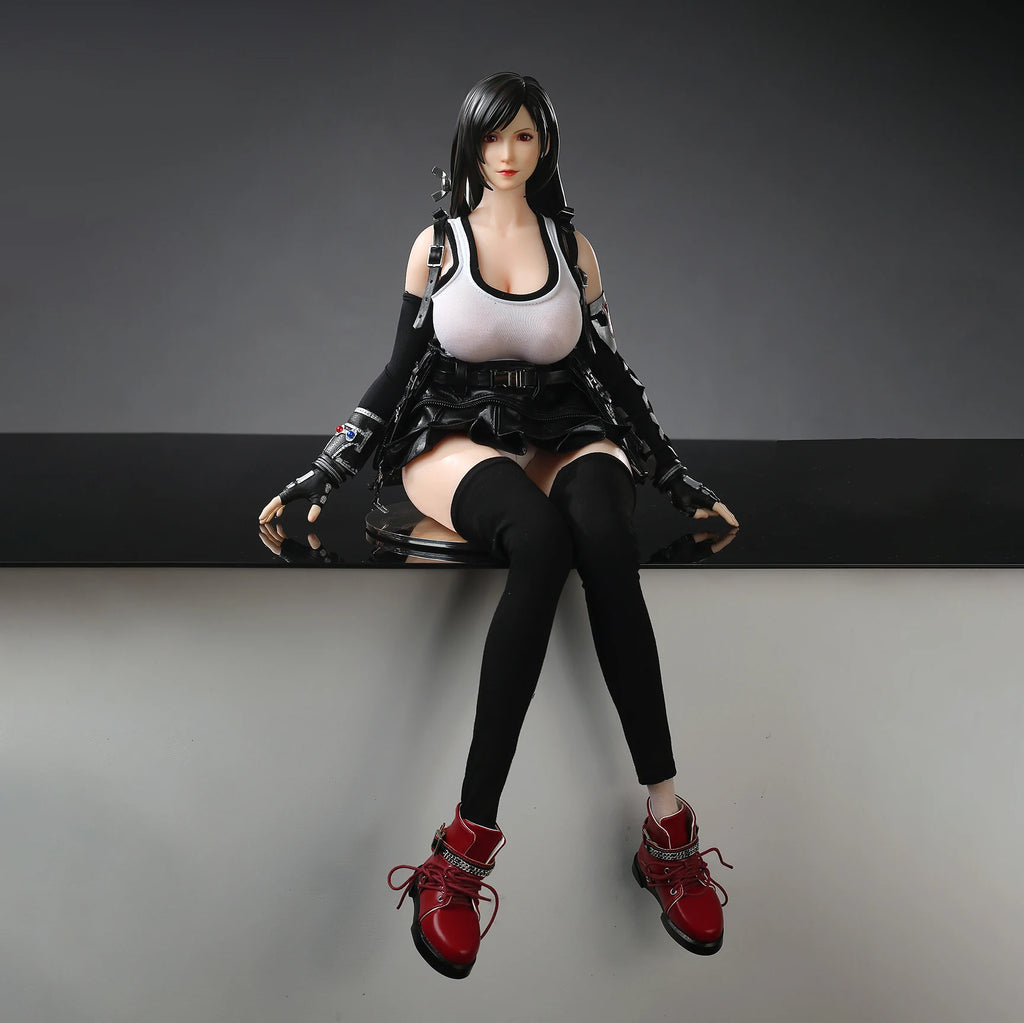 ROR 65cm Anime Doll - Tifa -Garage Kit/ Movable Robot Detachable Resin Head Sculpture/Beautiful Costume Toy Gift
