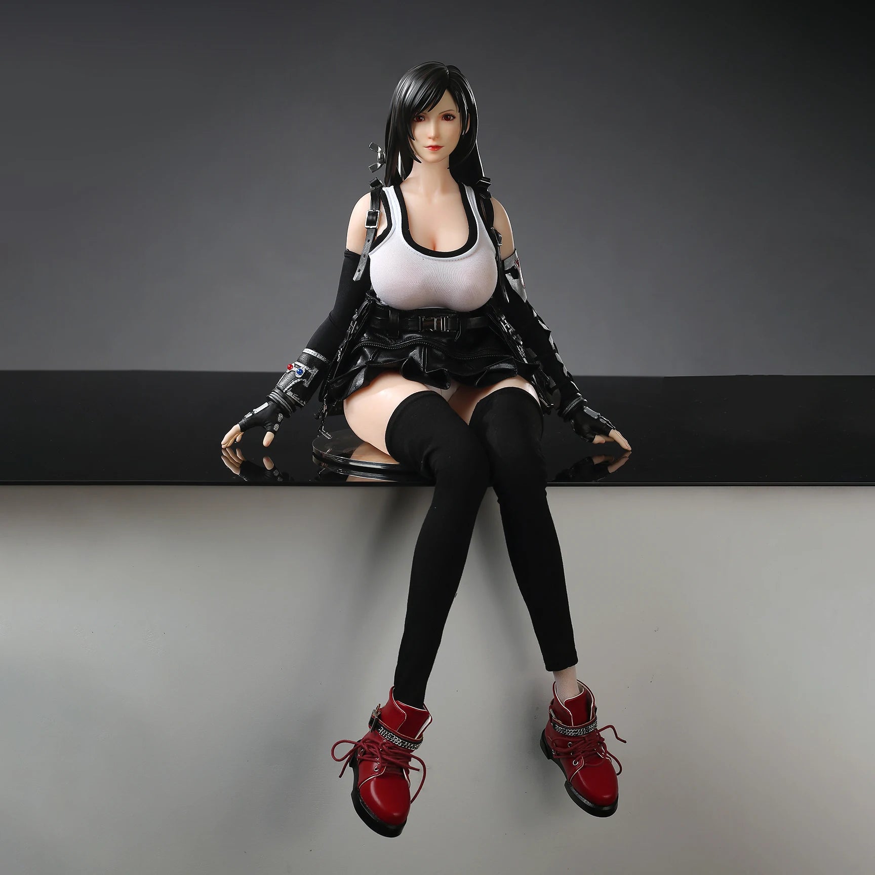 ROR 65cm Anime Doll - Tifa -Garage Kit/ Movable Robot Detachable Resin Head Sculpture/Beautiful Costume Toy Gift