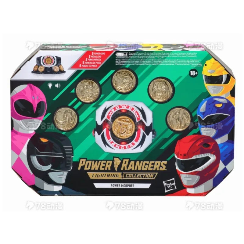 Original Hasbro Power Rangers Mighty Morphin Power Morpher Premium Anime Figure Toys Collection