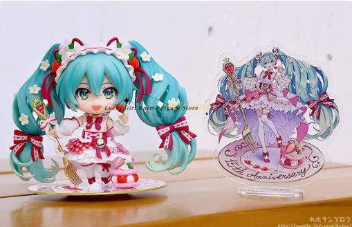 In Stock Original GSC Nendoron#1939 Hatsune 15th Anniversary Ver. 10cm Anime Movable Model Figure