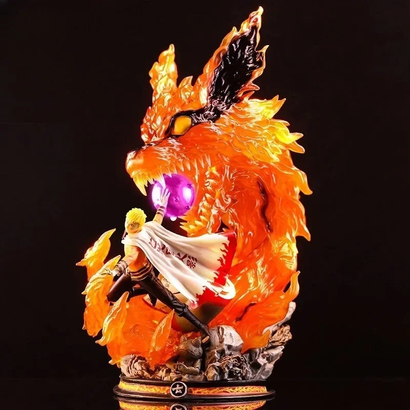 40cm NARUTO Uzumaki Naruto Animation Peripherals Model Seventh Generation Hokage Figure Decoration Festival Gift Toy Collection