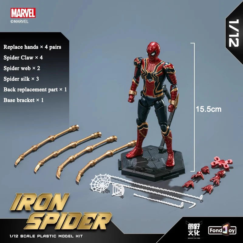 Fondjoy Marvel Avengers Figure Building Blocks Movable Kids Toys Iron Spider-Man Iron Man MK1 Kids Birthday Gift Christmas Gift