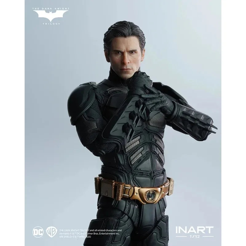 Spot Sale【In Stock】INART Studio Batman The Dark Knight Trilogy 1/12 Bat Man Figure Mol Collection Toy Giftin Stock