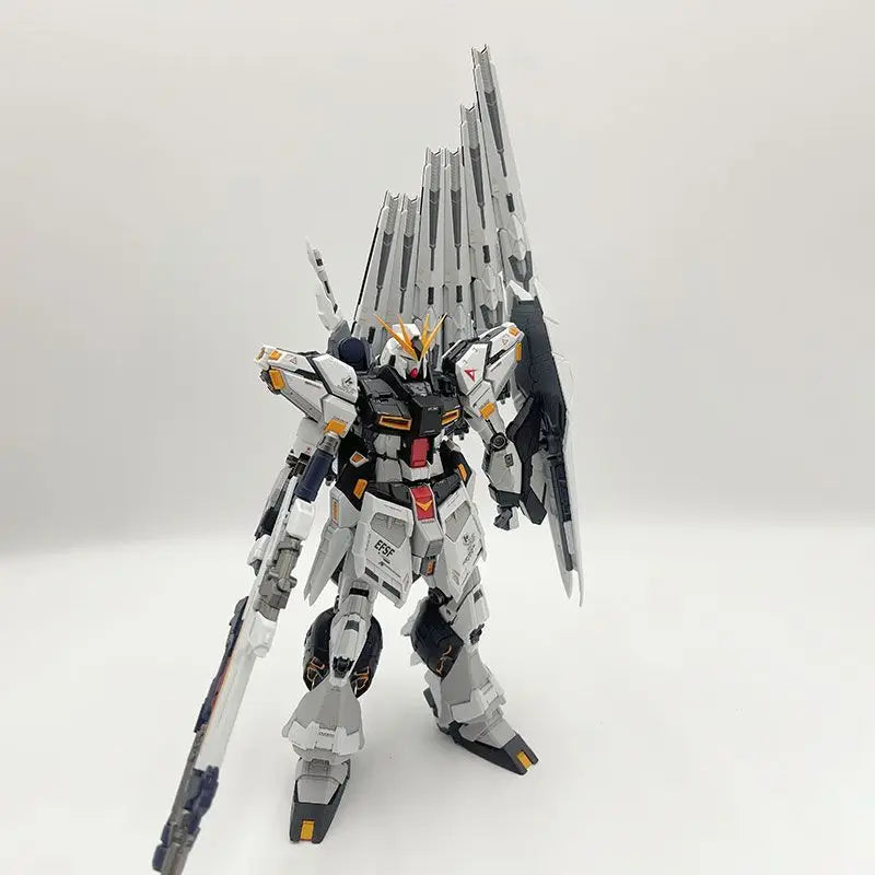 In Stock V-TIGER 1/100 VT02 NU Soldier Assembly Model Toys RX-93-v2 YUJIAOLAND V Mecha GK Pre-coating Alloy Skeleton Model