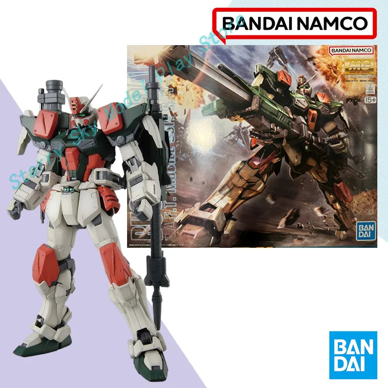 Bandai Original box MG 1/100 MG159 GAT-X103 BUSTER GUNDAM Anime full Action Assembly Figure Model Toy Gifts for kids In shock