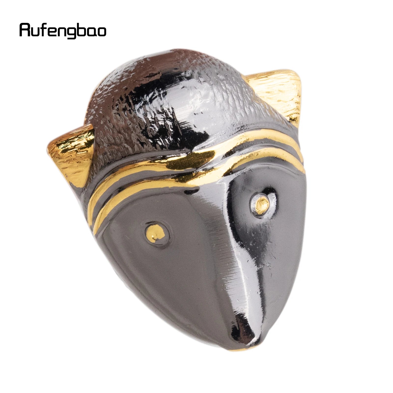 Golden Black Hamster Guinea Animal Fashion Walking Stick Decorative Cospaly Vintage Party Fashionable Walking Cane Crosier 92cm