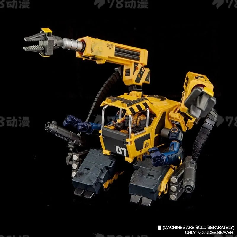 Acid Rain War Original Machine Series K6 Jungle Chapur HETT 600k\Beaver Engineering Vehicle WF4W Set Action Figure Model Toys