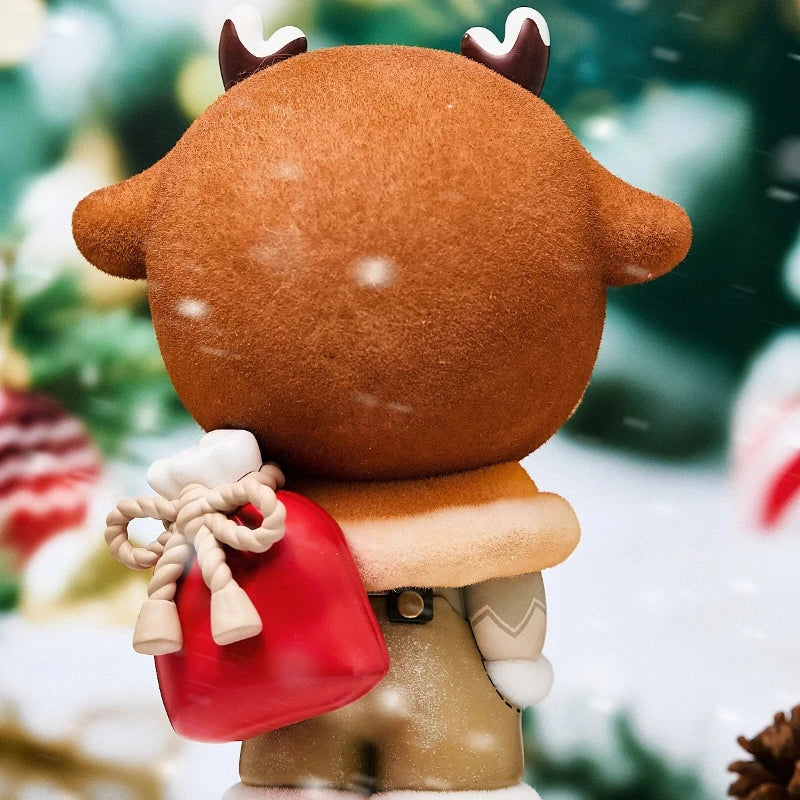 Mr. Bone Christmas Delivery Limited Edition Cute Reindeer Shape Toys Desktop Model Home Ornaments Mystery Room Collection Gifts