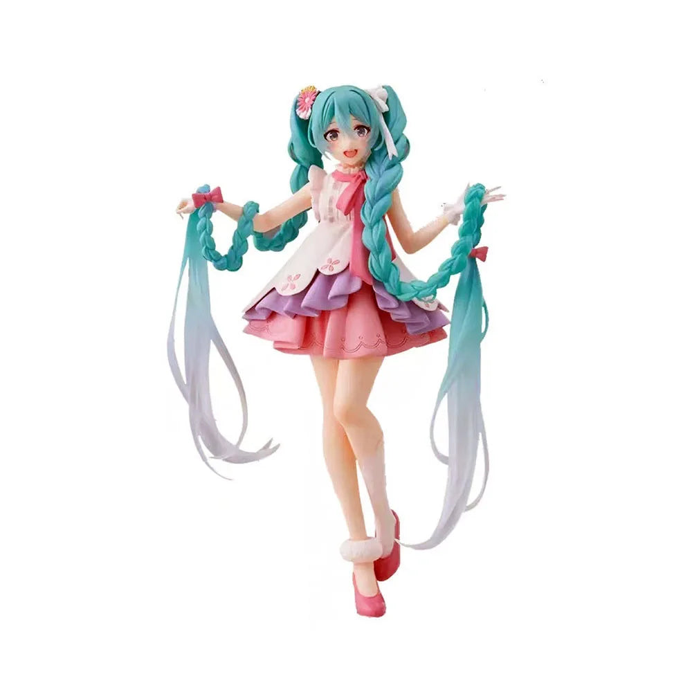 Hot New 15 Styles Hatsune Miku Anime Figure Toys MIKU Kawaii Cartoon PVC Action Figurine Model Dolls Birthdays Gifts