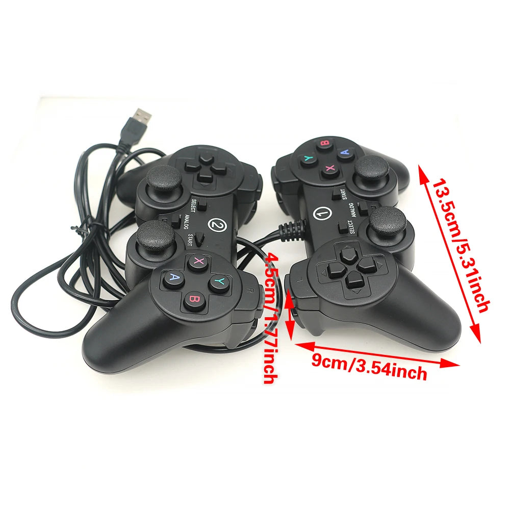 2 Player Gamepad Joypad USB Joystick Wired Usb To Pc Controller For Winxp/win7/win8/win10 Computer Laptop Pandora Arcade Game
