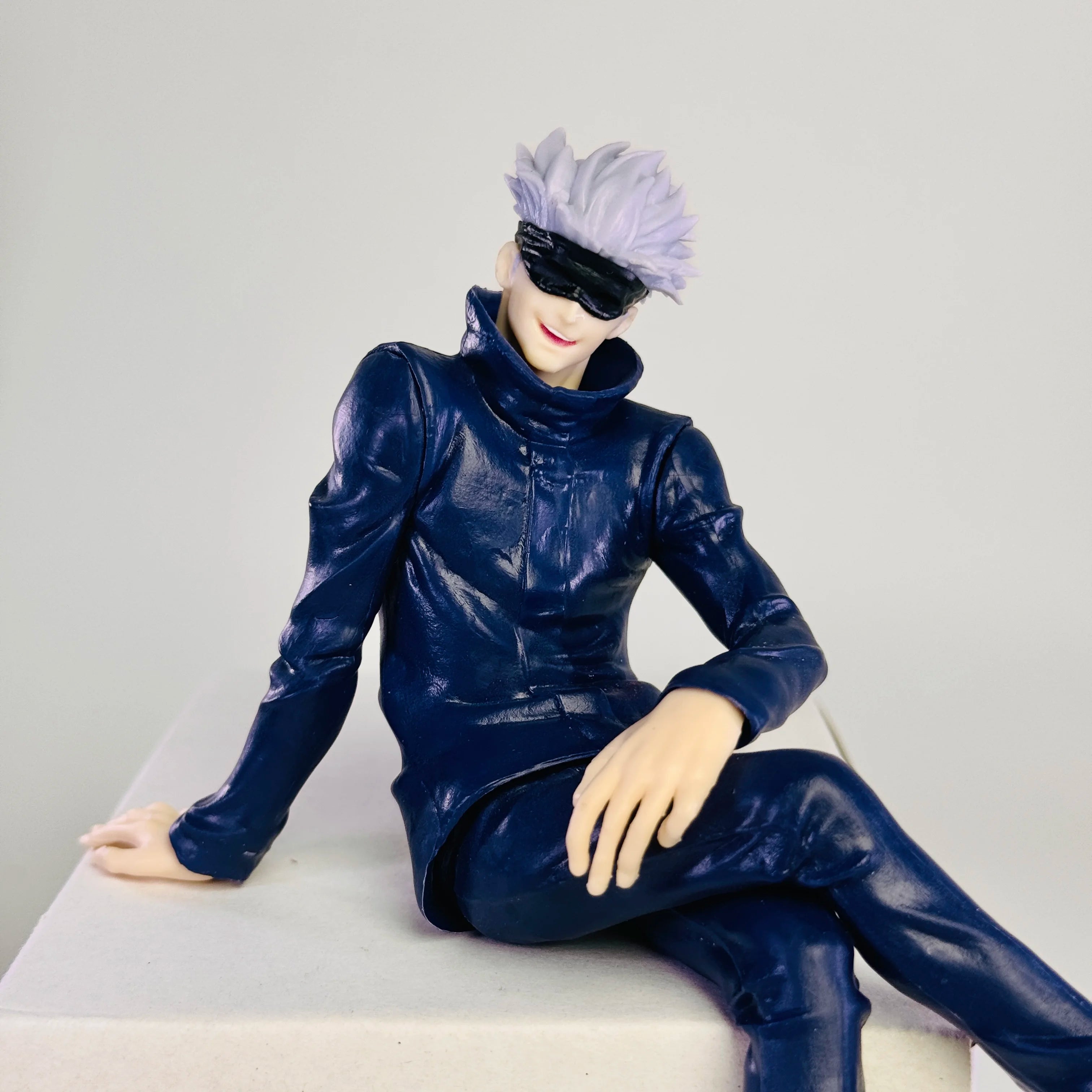 Hot Jujutsu Kaisen Anime Figure Sitting Satoru Gojo Figure Collection Model PVC Action Figures Anime Decoration Toys Gifts